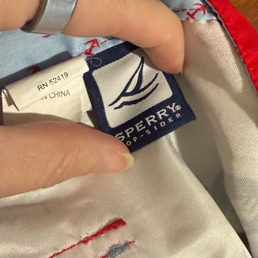 Men's Sperry Lobster Print Swim Shorts - Picture 4 of 4